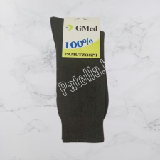 GMED 100% pamut zokni sötétszürke 45-46 férfi zokni