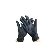 GMT Gumikesztyű nitril púdermentes m 100 db/doboz, gmt super gloves fekete