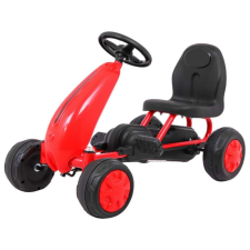 Go Kart Kola Gyermekjármű, 1-2 év, Pedálokkal, Piros lábbal hajtható járgány