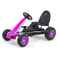 Go-kart Milly Mally Viper pedálos gyerek gokart rózsaszín lábbal hajtható járgány