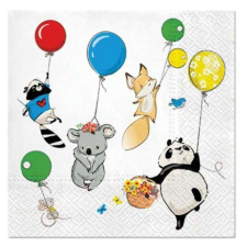 Godan Állatos lufis party szalvéta 20 db-os, 33x33 cm papírárú, csomagoló és tárolóeszköz