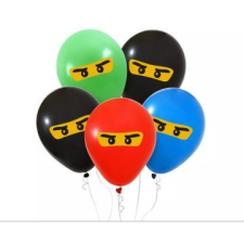 Godan Dekorációs lufiszett ninja mintával - 5 db-os party kellék