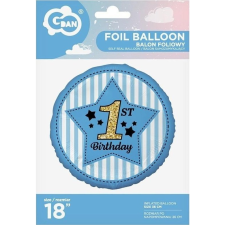 Godan Első Születésnap Blue Fólia Lufi - 36 cm (481239) party kellék