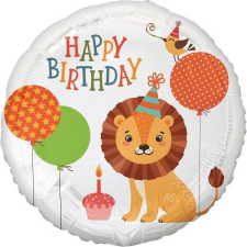 Godan Oroszlán Happy Birthday Fólia Lufi - 36 cm (GODA2489) party kellék