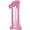 Godan Rózsaszín 1-es Light Pink Szám Fólia Lufi 92 cm (633837)