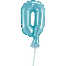 Godan Szám Fólia Lufi Tortára - 13 cm, 0-ás, Kék (GODA1955) party kellék