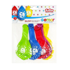 Godan Színes,születésnapi számos lógó lufi csomag, 30 cm - 9 party kellék
