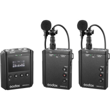 Godox WMicS2-Kit2 UHF Mikrofon Rendszer -Vezetéknélküli Mic |2+1 mikrofon