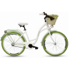 GOETZE Colorus Női kerékpár 1 fokozat 26″ kerék 18” váz 155-180 cm magassag Fehér/Zöld