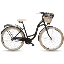 GOETZE ® Colorus Női kerékpár 1 fokozat 28″, 160-185 cm magassag, Fekete city kerékpár