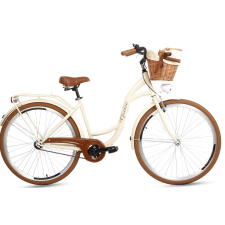 GOETZE ® Colorus Női kerékpár 1 fokozat 28″, 160-185 cm magassag, Kávébarna city kerékpár