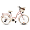 GOETZE Style Női kerékpár 6 fokozat 24″ kerék 125-165 cm magassag, Kék/Rózsaszín