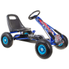 Gokart pedálokkal, max.50kg, felfújható kerék, kék