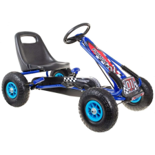 Gokart pedálokkal, max.50kg, felfújható kerék, kék lábbal hajtható járgány
