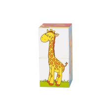 Goki 57725 állatos mesekocka 2 darabos puzzle, kirakós