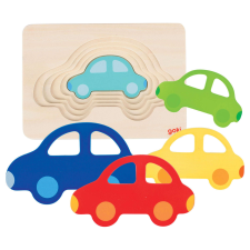 Goki Autós puzzle, 5 rétegű puzzle, kirakós