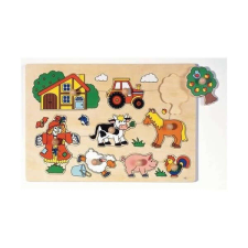 Goki Fogós puzzle, a farmon, GK57995 GOKI puzzle, kirakós