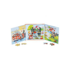 Goki mágneses puzzle könyv: tűzoltóság, 40 db puzzle, kirakós