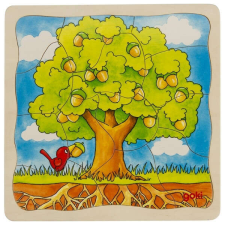 Goki Réteg-puzzle, fák fejlődése - GOKI GK57522 kreatív és készségfejlesztő
