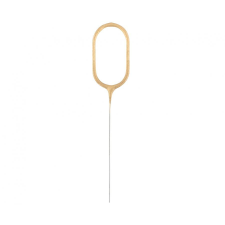  Gold, Arany 0-ás csillagszóró 17 cm party kellék