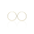 Gold earrings for ladies AU65080 - 14 karátos arany női karika fülbevaló