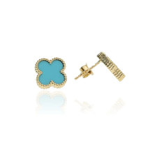 Gold earrings for ladies AU81594 - 14 karátos arany női beszúrós fülbevaló pár fülbevaló
