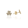 Gold earrings for ladies AU81763 - 14 karátos arany női beszúrós fülbevaló pár