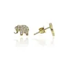 Gold earrings for ladies AU81770 - 14 karátos arany női beszúrós fülbevaló pár