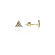 Gold earrings for ladies AU82510 - 14 karátos arany női beszúrós fülbevaló pár fülbevaló