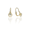 Gold earrings for ladies AU83172 - 14 karátos arany fülbevaló elöl kapcsolódó zárral