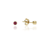 Gold earrings for ladies AU83184 - 14 karátos arany női beszúrós fülbevaló pár