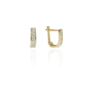 Gold earrings for ladies AU83646 - 14 karátos arany bébi fülbevaló Francia patentzárral ∅7mm
