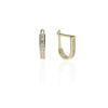 Gold earrings for ladies AU83654 - 14 karátos arany bébi fülbevaló Francia patentzárral ∅12mm