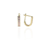 Gold earrings for ladies AU83659 - 14 karátos arany bébi fülbevaló Francia patentzárral ∅12mm