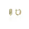 Gold earrings for ladies AU83696 - 14 karátos arany női fülbevaló Francia patentzárral