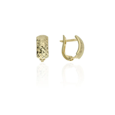 Gold earrings for ladies AU83696 - 14 karátos arany női fülbevaló Francia patentzárral fülbevaló