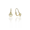 Gold earrings for ladies AU83825 - 14 karátos arany fülbevaló elöl kapcsolódó zárral