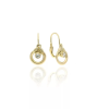 Gold earrings for ladies AU83826 - 14 karátos arany fülbevaló elöl kapcsolódó zárral