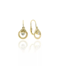 Gold earrings for ladies AU83826 - 14 karátos arany fülbevaló elöl kapcsolódó zárral fülbevaló