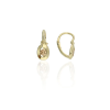 Gold earrings for ladies AU84218 - 14 karátos arany fülbevaló elöl kapcsolódó zárral