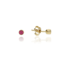 Gold earrings for ladies AU84373 - 14 karátos arany beszúrós fülbevaló
