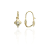 Gold earrings for ladies AU84963 - 14 karátos arany fülbevaló elöl kapcsolódó zárral