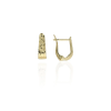 Gold earrings for ladies AU85246 - 14 karátos arany női fülbevaló Francia patentzárral