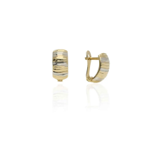 Gold earrings for ladies AU86353 - 14 karátos arany női fülbevaló Francia patentzárral fülbevaló