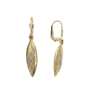 Gold earrings for ladies AU86892 - 14 karátos arany női lógós fülbevaló