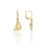 Gold earrings for ladies AU86904 - 14 karátos arany női lógós fülbevaló