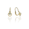 Gold earrings for ladies AU86918 - 14 karátos arany fülbevaló elöl kapcsolódó zárral