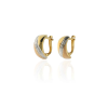 Gold earrings for ladies AU87408 - 14 K sárga arany fülbevaló