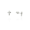 Gold earrings for ladies AU87463 - 14 K fehér arany fülbevaló