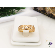  Gold filled kő nélküli gyűrű különleges mintával-18K-Enna gyűrű